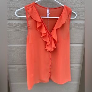 Orange Alya blouse top.